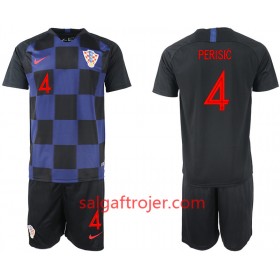 Kroatien Fodboldtrøjer PERISIC 4 Børn Udebanesæt VM 2018